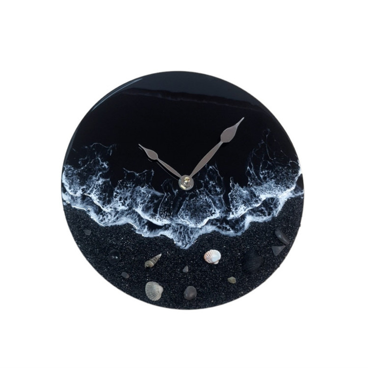 خرید ساعت دیواری رزینی طرح دریای شب