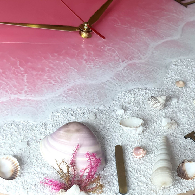 ساعت رزینی طرح ساحل