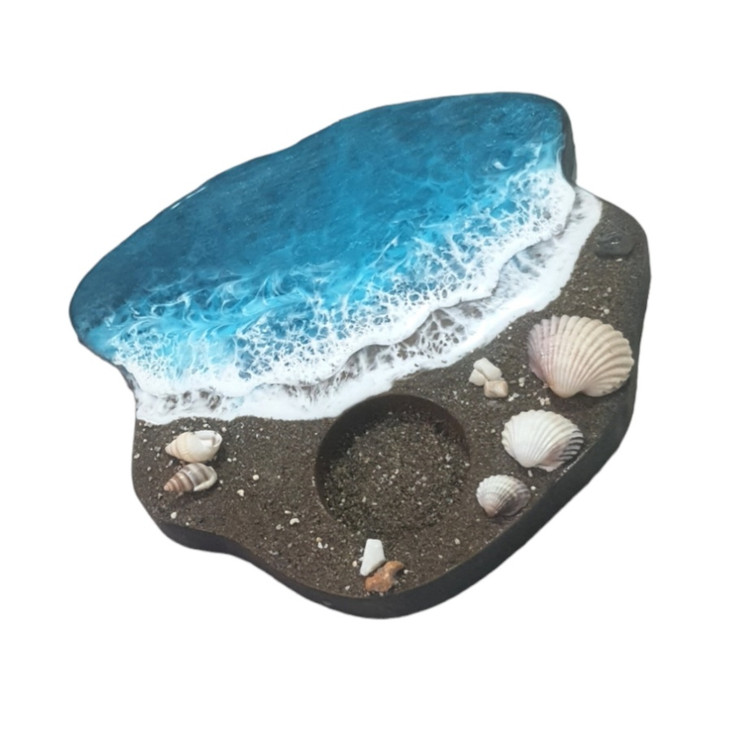 جاشمعی رزینی دریایی با ساحل صدفی