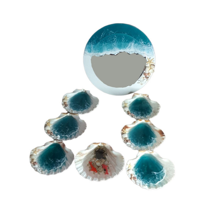 ست ۸ تکه هفتسین رزینی با آینه