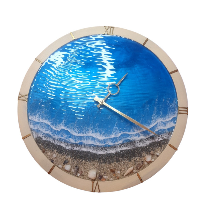 ساعت دیواری طرح دریا و ساحل