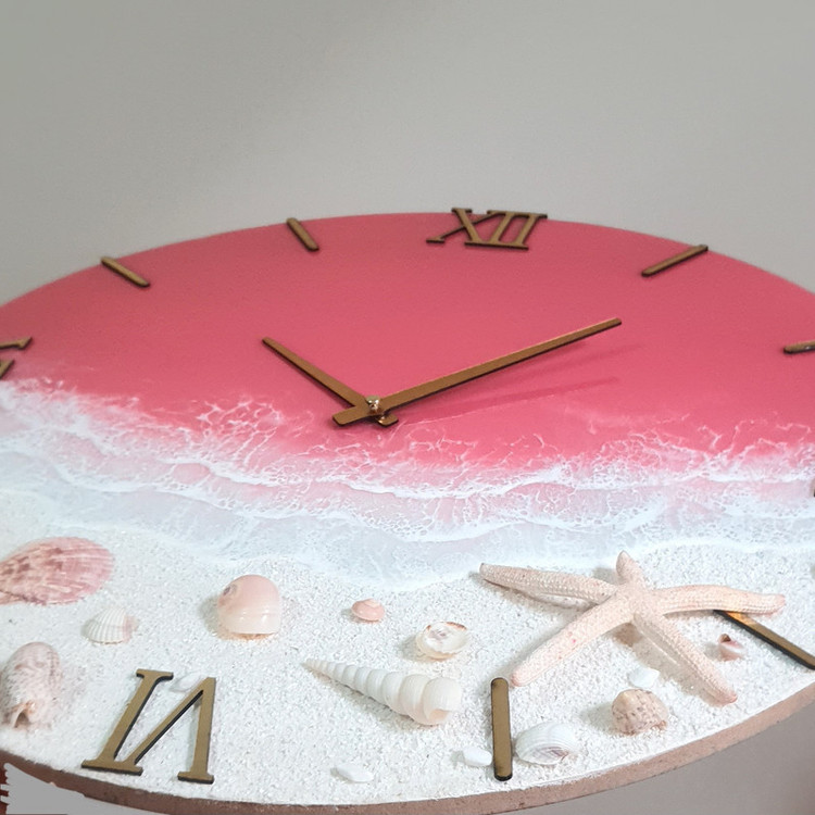 ساعت دیواری دکوراتیو جدید و شیک مدل طبیعت ساحل