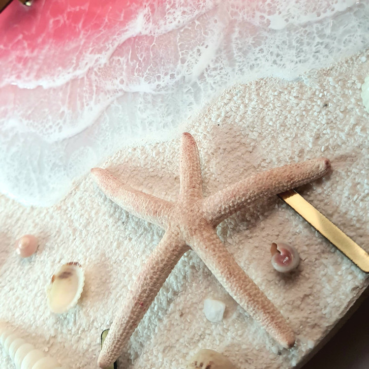 ساعت با ستاره دریایی طبیعی