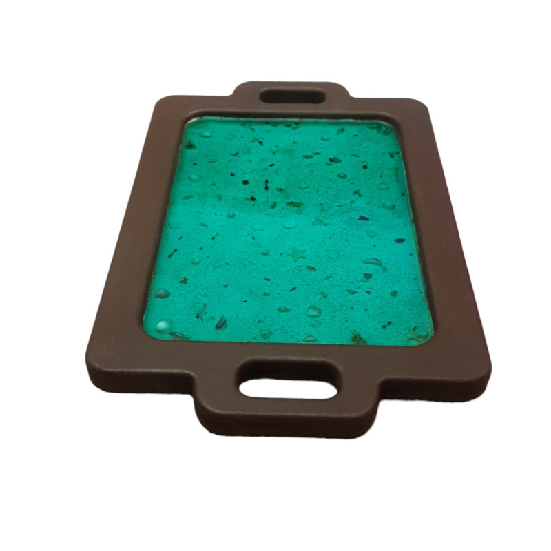 سینی چوبی رزینی طرح مرداب