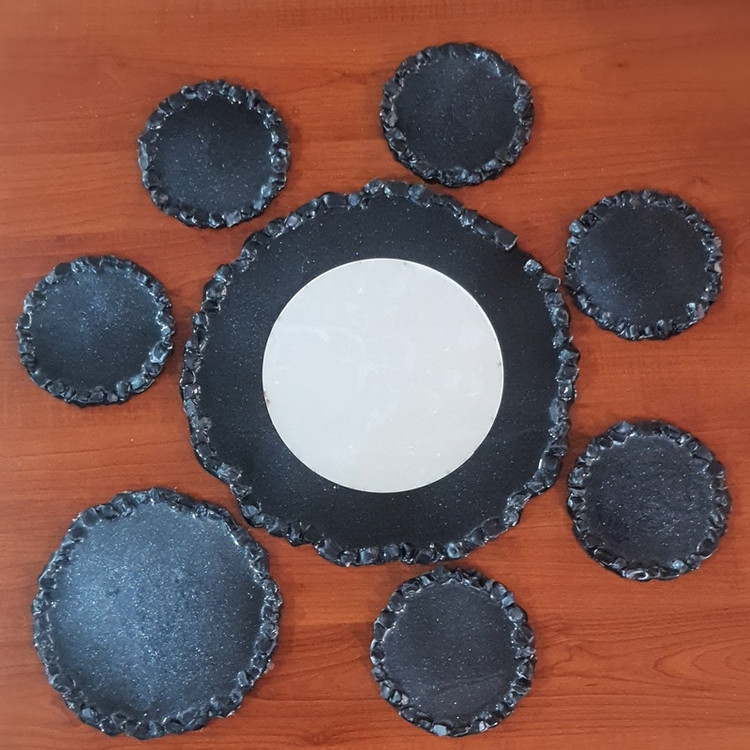 هفتسین ۸ تکه رزینی کریستالی شیک