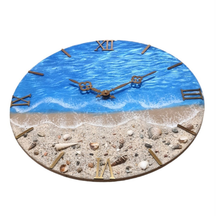 خرید ساعت دیواری دریایی موج دار