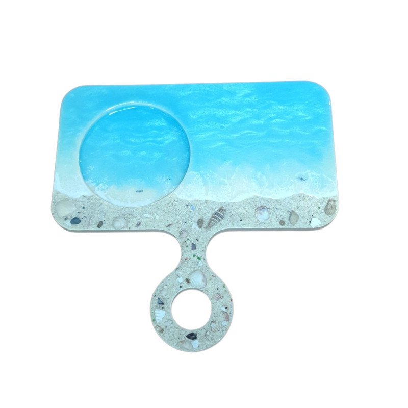 خرید زیرلیوانی چوبی رزینی دریایی