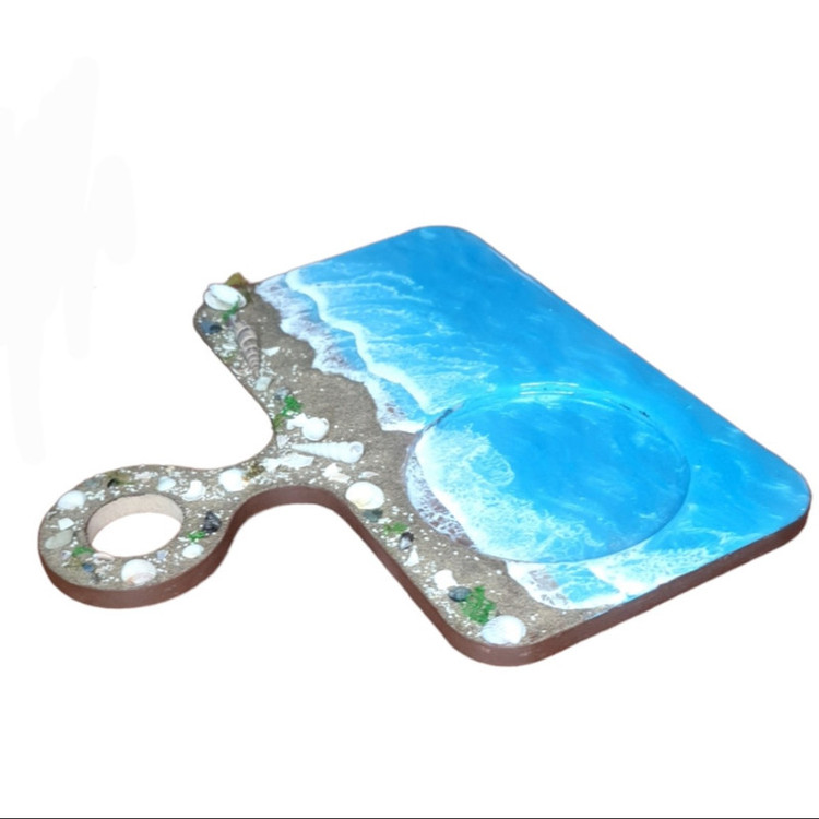 زیرلیوانی دسته دار چوبی