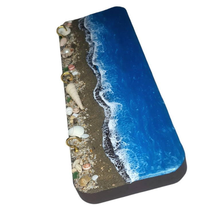 خرید جاکلیدی دیواری رزینی طرح دریا و ساحل