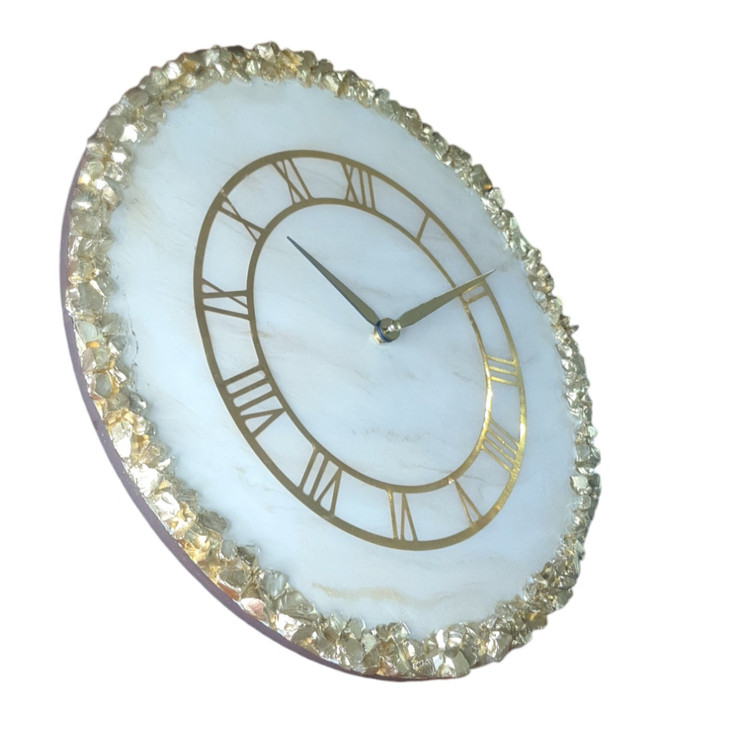 ساعت رزینی طرح مرمر