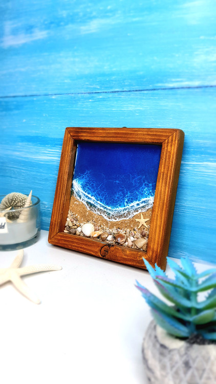 تابلو چوبی کوچک قابدار