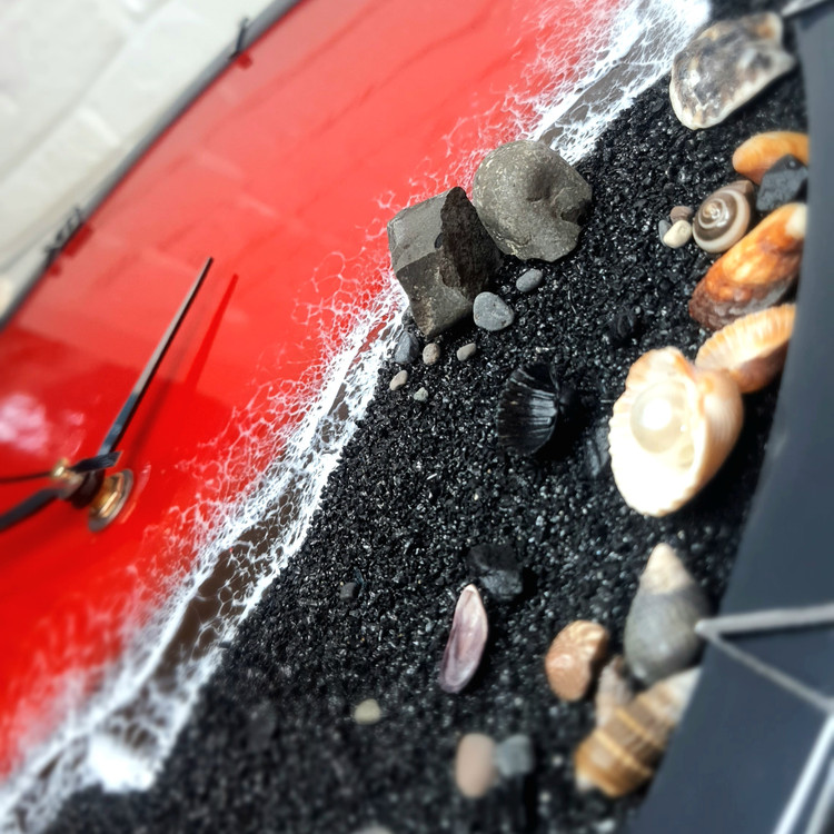 ساعت رزینی طرح دریا و ساحل