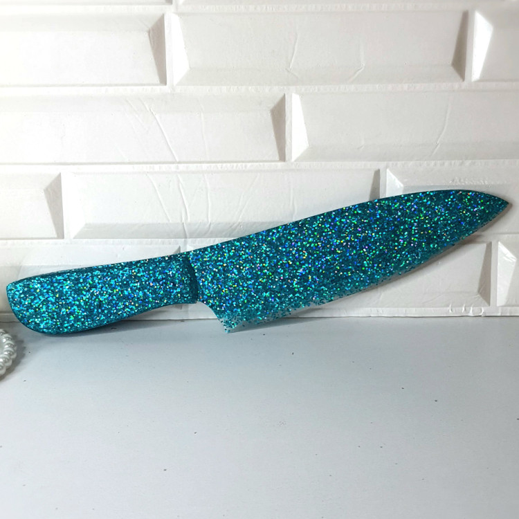 چاقو کیک مناسب تم تولد سبزآبی